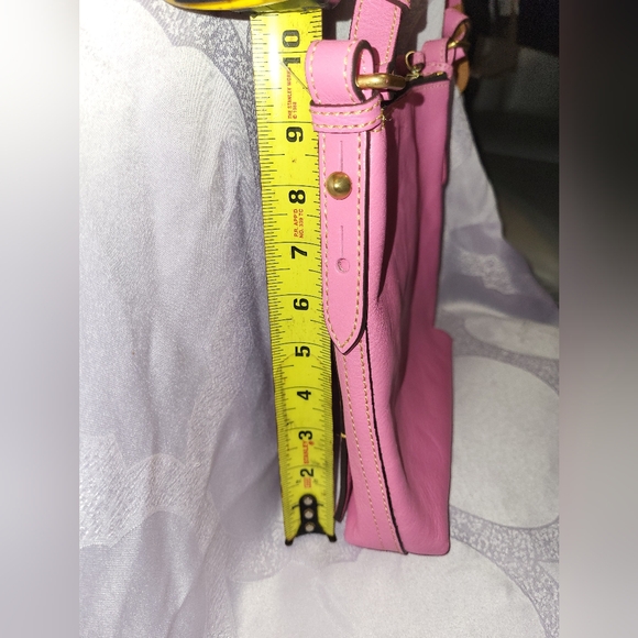 Dooney And Bourke Pink Florentine Leather Crossbody Bag - Picture 4 of 14